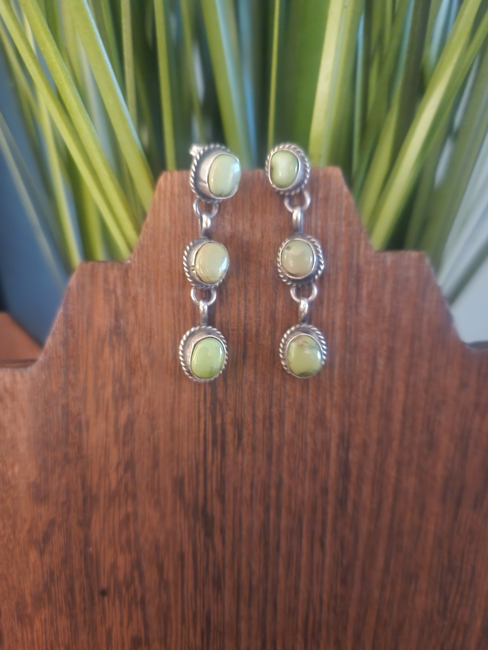 Sterling Silver Palamino Drop Earrings Signed By Ty3 Artist Stamped F Sterling